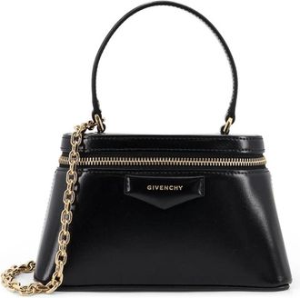 Givenchy Antigona Vanity Mini Bag - Dames - Handtassen - Zwart - ONE Size - Leer - Tassen