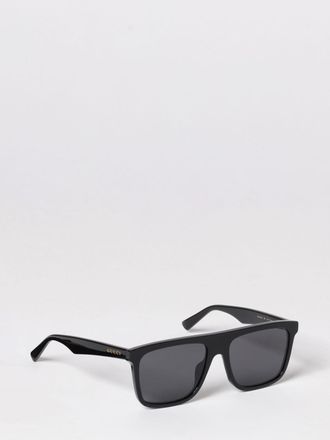 Gucci Occhiali da sole rettangolari in acetato riciclato con logo