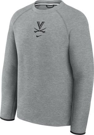 Nike Virginia Tech Fleece Nike Mens College Soccer Sweatshirt in Grey | ZM05L6E102UNVA-DGH