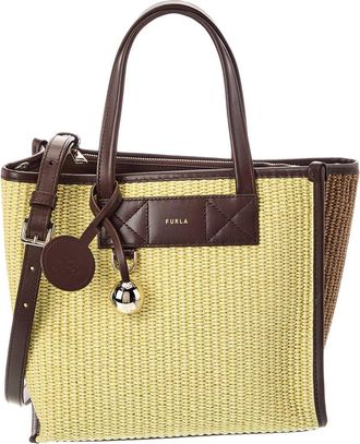 Furla Divide Small Leather Tote