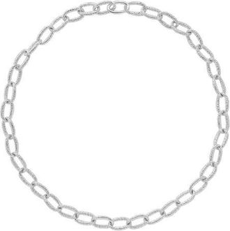 Lucy Quartermaine Hula Linked Necklace in Sterling Silver at Nordstrom, Size 18