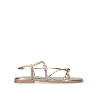 Steve Madden Womens Tiki Gold Sandals - Size UK 6
