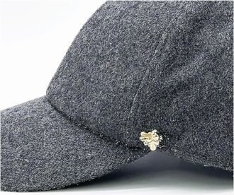 Nooki Design Womens Nina Wool Baseball Cap - Grey