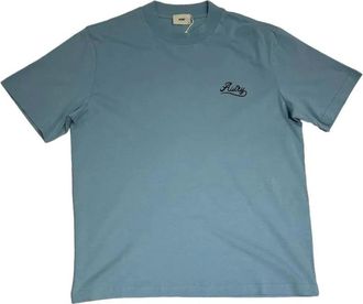 Autry T-Shirts, male, Blue, Size: 2XL Chalcedony Cotton T-Shirt