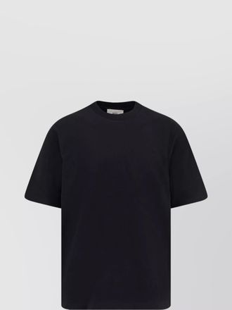 Ami cotton logo embroidered t-shirt
