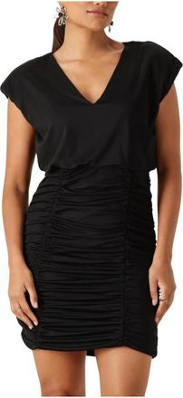 Selected Dames, Jurken, Zwart, Maat: XS Viscose