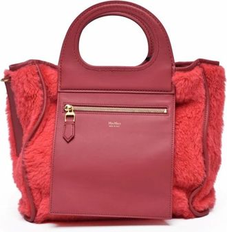 Max Mara Tassen, Dames, Rood, ONE Size, Leer, Graces Handtas