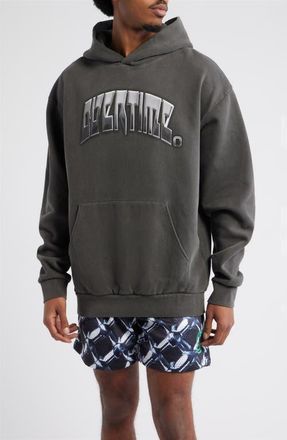 Overtime Chrometeam Graphic Print Hoodie in Black at Nordstrom, Size Xx-Large