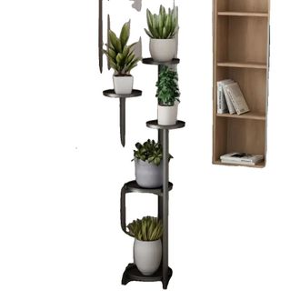 OEM Soporte Para Plantas De Interior, Dise&ntilde;o Moderno, Varios Niveles, Negro - 120 Cm