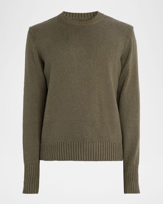 Dunhill Mens 7 GG Cotton Knit Crewneck Sweater