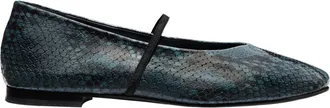 Margaux Eyewear The Phoebe Flats in Aqua Python Embossed at Nordstrom, Size 37.5