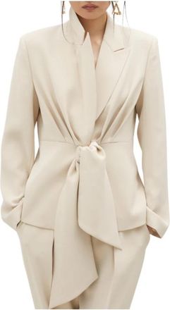 Lola Casademunt Americana corta nudo lateral Ms 2502021 - Dames - Blazers - Beige - L - Jassen