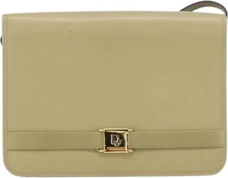 Dior Pre-owned Cross Body Bags, female, Beige, Size: ONE SIZE Pre-owned Vintage Shoulder Bag