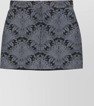 Max Mara brocade high-waisted mini skirt