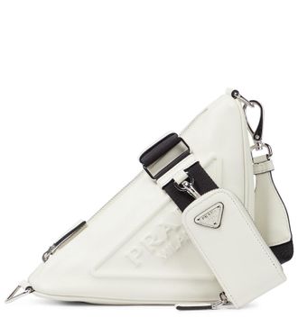 Prada Triangle leather shoulder bag