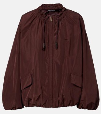 Max Mara Taffeta bomber jacket