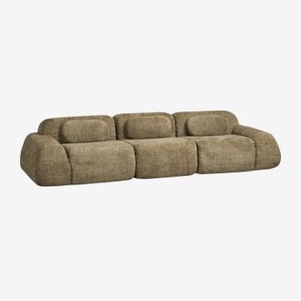 Sklum Sof&aacute; Modular De 3 Piezas En Chenilla Envasado Al Vac&iacute;o Merida Sklum