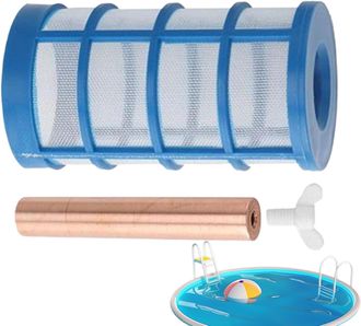 OEM Repuesto Para Ionizador Solar De Piscina Purificador De Agua Flotante Con &Aacute;nodo Solar De Cobre Incluye Filtro De Cesta Y Tornillos, Repuesto Para Pisc