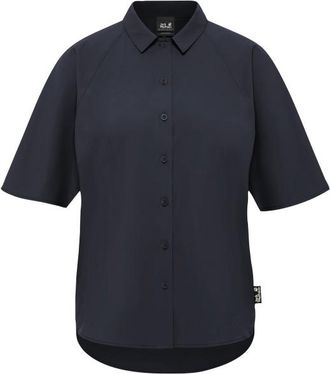 Jack Wolfskin Sierra Quest S/S Shirt Bluse f&uuml;r Damen | blau