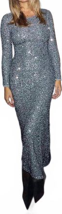 Never Fully Dressed Soho Maxi Dress In Silver