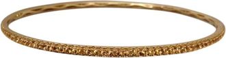 Pippo Perez 18k Yellow Gold & Natural Yellow Sapphire Eternity Bangle Size M