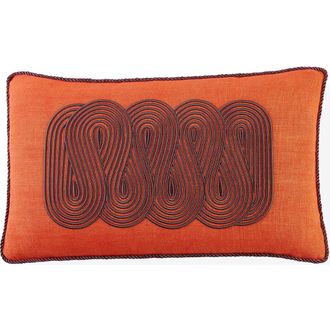 Jonathan Adler Pompidou Pillow in Tangerine Path at Nordstrom, Size 12X20