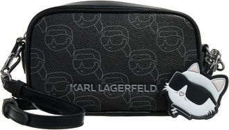 Karl Lagerfeld Crossbody Bags - Ikon Mono Cc Camera Bag - black - Crossbody Bags for ladies