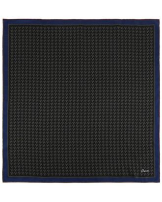 Brioni Houndstooth Silk Pocket Square