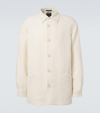 Ermenegildo Zegna Wool and linen overshirt