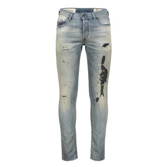 Diesel Slim-fit Jeans, male, Blue, Size: W28 Tepphar Jeans