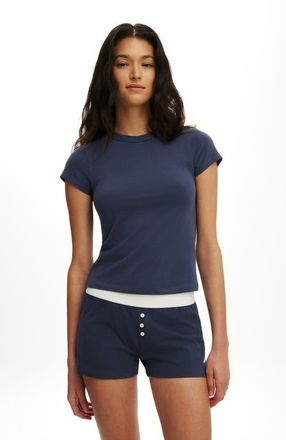 Cotton On Womens Dreamy Soft Baby Tee in Steely Blue at Nordstrom, Size Xx-Small