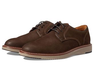 Johnston & Murphy Upton Plain Toe Mens Shoes Dark Brown Nubuck : 10.5 M (D), Suede/Leather