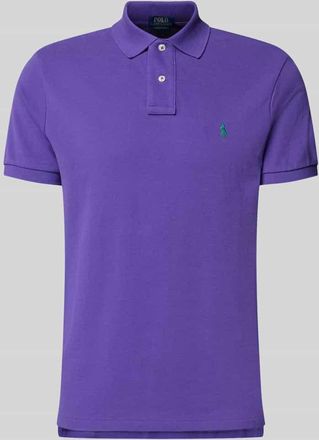 Polo Ralph Lauren Regular Fit Poloshirt aus reiner Baumwolle in Violett, Gr&ouml;&szlig;e XXL