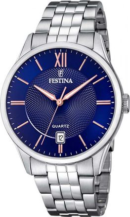 Festina F20425-5 Mens Classic Watch - Silver - One Size