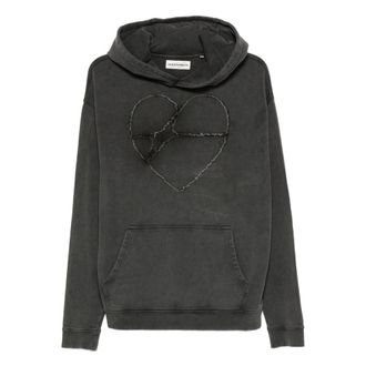 Carne Bollente Heartbreaker Frayed-detail Hoodie