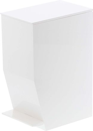 Yamazaki Tableware Tower Cubo De Basura Con Pedal Blanco 12x27,5 Cm