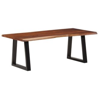 Berkfield Home Coffee Table Honey Brown 110x55x40 cm Solid Wood Acacia | Size: 110 x 55 x 40 cm