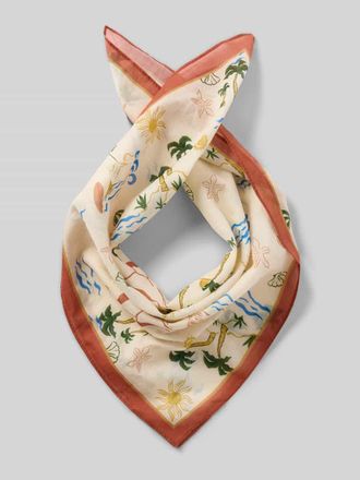 Jake*s Casual Bandana in quadratischem Design in Ecru, Gr&ouml;&szlig;e 1