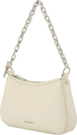 Alexander McQueen Alexander McQueen Crossbody Bags - T-Bar Mini Handbag - Leather - Cream - Gr. unisize - in Creme - für Damen