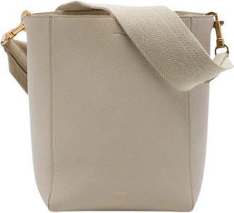 Celine Pre-owned Small Seau Sangle Bag - Dames - Vintage Tas - Beige - ONE Size - Leer - Vintage