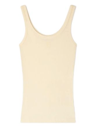Sandro ribbed-knit tank top - Yellow