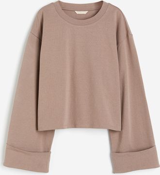 H&M Baumwollshirt - Brown