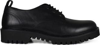 Valentino Garavani Derbies - Heren - Veterschoenen - Zwart - 44 EU - Leer - Schoenen