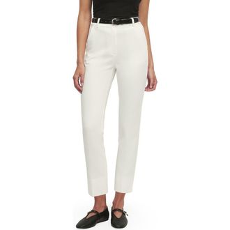 Favorite Daughter The Favorite High Waist Ankle Cigarette Pants in Ivory at Nordstrom, Size 10