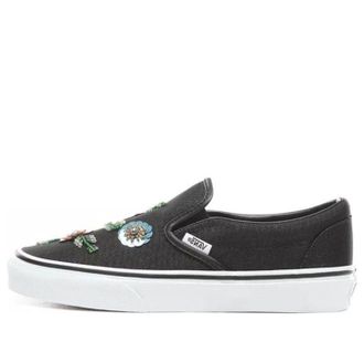 Vans Floral Sequins Slip-On Shoes Black VN0A38F7VM6