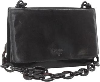 Prada Pre-owned Vintage Schoudertas - Dames - Vintage Schoudertas - Zwart - ONE Size - Leer - Vintage