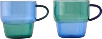Bella Maison 2Pc Castel Glass Mug Set