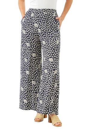 Karen Kane Floral Print Wide Leg Pants at Nordstrom, Size X-Large