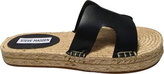 Steve Madden Sandali Ecopelle - Dames - Sandalen - Zwart - 38 EU - Leer - Schoenen