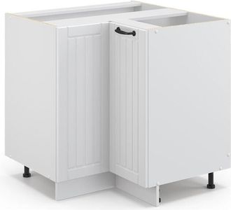 Vicco Armario De Esquina Fame-line, Blanco Casa De Campo, 80.5 Cm, Et Roble